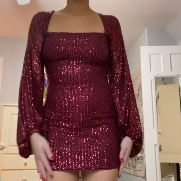 Red Sparkly Dress - Picture 6 of 6